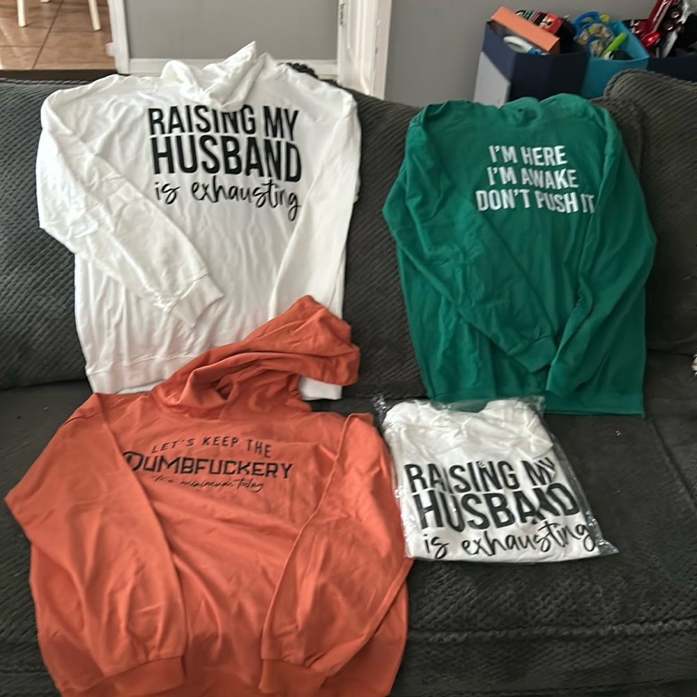 Sweatshirt - Sarcastic, Husband, etc. Lot of 4